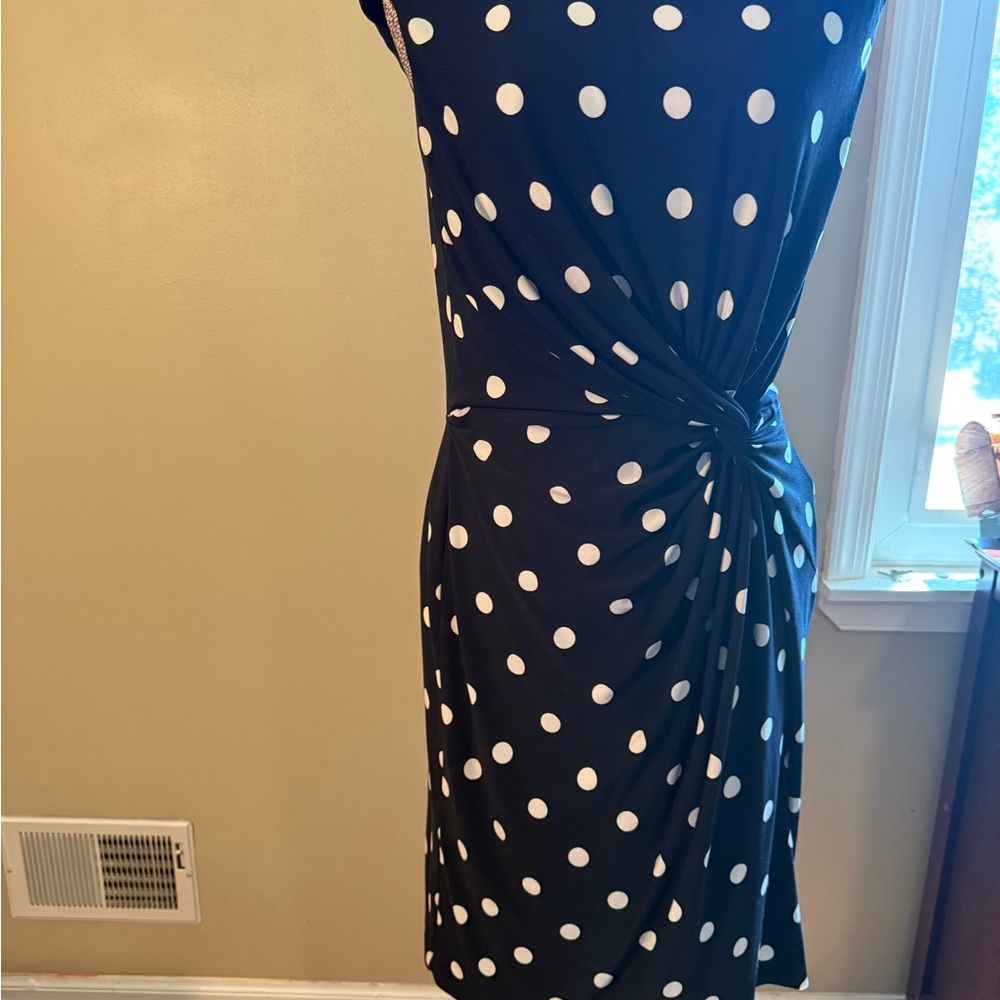 Ralph Lauren Black and White Midi Dress